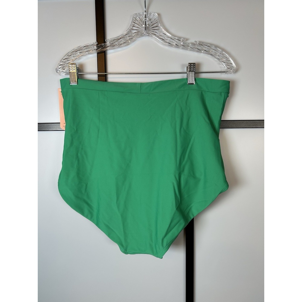 Shapermint Women's High-Waisted Control Bikini Bottom Green 3XL - Picture 2 of 6